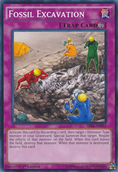 fossil excavation yu-gi-oh! ruling.